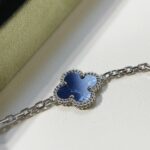 [Eternal Jewelry]CLOVER 5 MOTIF PIETERSITE SILVER BRACELET - Image 5