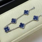 [Eternal Jewelry]CLOVER 5 MOTIF PIETERSITE SILVER BRACELET - Image 2