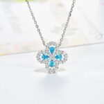 [Eternal Jewelry]LOOP NECKLACE FULL MOTIF DIAMOND 16MM MULTIPLE COLORS - Image 7
