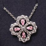 [Eternal Jewelry]LOOP NECKLACE FULL MOTIF DIAMOND 16MM MULTIPLE COLORS - Image 15