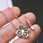 [Eternal Jewelry]LOOP NECKLACE FULL MOTIF DIAMOND 16MM MULTIPLE COLORS - Image 17