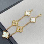 [Eternal Jewelry]CLOVER BRACELET 5 MOTIF WHITE MOP DIAMOND - Image 2