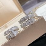 [Eternal Jewelry]SERPENTI DOUBLE RING SILVER DIAMOND PAVED - Image 8