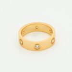 [Eternal Jewelry]LOVE RING 5.5MM 6 DIAMONDS PINK GOLD - Image 2