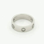 [Eternal Jewelry]LOVE RING 5.5MM 3 DIAMONDS SILVER - Image 3
