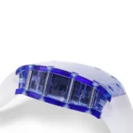 Richard Mille 35-01 Blue White Rubber Bracelet Replica - Image 3