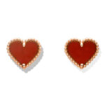 [Eternal Jewelry]HEART CARNELIAN STUD EARRINGS - Image 2