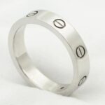 [Eternal Jewelry]LOVE RING 4MM 1 DIAMOND SILVER - Image 2