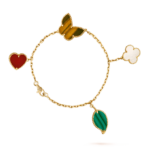 [Eternal Jewelry]LUCKY SPRING 5 MOTIF GOLD BRACELET - Image 2