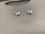 [Eternal Jewelry]JEUX DE WHITE MOP SILVER DIAMOND EARRINGS - Image 2