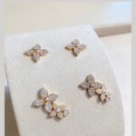 [Eternal Jewelry]STAR BLOSSOM STUD EARRINGS PINK GOLD DIAMONDS - Image 2