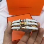 [Eternal Jewelry]CLASSIC HM CLIC WHITE 8MM ENAMEL BRACELET - Image 9