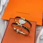[Eternal Jewelry]CLASSIC HM CLIC BLACK 8MM ENAMEL BRACELET - Image 2