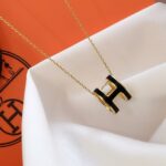 [Eternal Jewelry]HM CLIC BLACK ENAMEL GOLD NECKLACE - Image 6