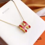 [Eternal Jewelry]HM CLIC RED ENAMEL GOLD NECKLACE - Image 4