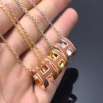 [Eternal Jewelry]H NECKLACE BROWN - Image 3