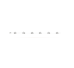 [Eternal Jewelry]CLOVER 6 MOTIF SILVER DIAMOND BRACELET - Image 2