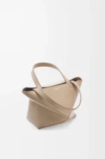 Mini Puzzle Fold tote in shiny calfskin - Image 2