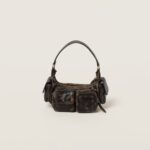 Soft Lamb Nappa Pocket Handbag Coffee Brown - Image 2