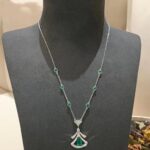 [Eternal Jewelry]DREAM NECKLACE MALACHITE DIAMOND SILVER - Image 5