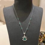 [Eternal Jewelry]DREAM NECKLACE MALACHITE DIAMOND SILVER - Image 6