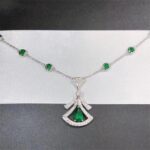[Eternal Jewelry]DREAM NECKLACE MALACHITE DIAMOND SILVER - Image 2