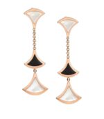 [Eternal Jewelry]DREAM EARRINGS 3 MOTIFS ONYX MOP PINK GOLD - Image 2