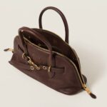Aventure Nappa Large Leather Handbag Shrubby Oak Color - Image 3