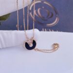 [Eternal Jewelry]AMULETTE ROSE GOLD ONYX NECKLACE - Image 3