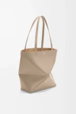 Medium Puzzle Fold tote in shiny calfskin - Image 2