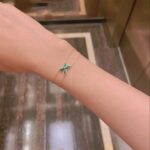 [Eternal Jewelry]JEUX BRACELET MALACHITE PINK GOLD 1 DIAMOND - Image 4