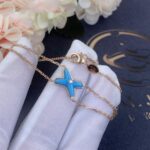 [Eternal Jewelry]JEUX BRACELET TURQUOISE PINK GOLD 1 DIAMOND - Image 6