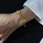 [Eternal Jewelry]CLOVER 5 FLOWERS LASER BRACELET - Image 5
