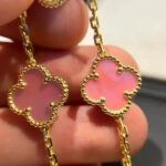 [Eternal Jewelry]CLOVER 5 PINK MOP BRACELET - Image 6