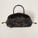 Aventure Nappa Large Leather Handbag Black - Image 4