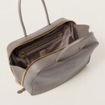 Leather Beau Handbag Clay-gray - Image 5