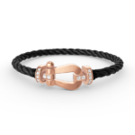 [Eternal Jewelry]FORCE LARGE HORSESHOE HALF DIAMOND BRACELET ROSE GOLD - Image 10