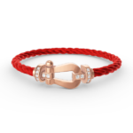 [Eternal Jewelry]FORCE LARGE HORSESHOE HALF DIAMOND BRACELET ROSE GOLD - Image 2