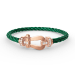[Eternal Jewelry]FORCE LARGE HORSESHOE HALF DIAMOND BRACELET ROSE GOLD - Image 13
