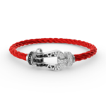 [Eternal Jewelry]FORCE LARGE HORSESHOE BLACK WHITE DIAMOND BRACELET SILVER - Image 10