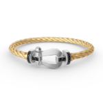 [Eternal Jewelry]FORCE LARGE HORSESHOE BLACK DIAMOND BRACELET SILVER - Image 5