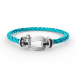 [Eternal Jewelry]FORCE LARGE HORSESHOE BLACK DIAMOND BRACELET SILVER - Image 4