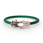 [Eternal Jewelry]FORCE LARGE HORSESHOE BLACK WHITE DIAMOND BRACELET ROSE GOLD - Image 13