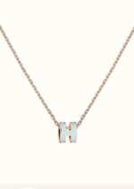 [Eternal Jewelry]POP H LIGHT BLUE NECKLACE - Image 2