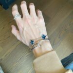 [Eternal Jewelry]CLOVER 5 MOTIF PIETERSITE SILVER BRACELET - Image 11