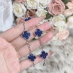 [Eternal Jewelry]CLOVER 5 MOTIF PIETERSITE SILVER BRACELET - Image 8
