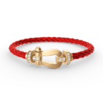 [Eternal Jewelry]FORCE LARGE HORSESHOE HALF DIAMOND BRACELET GOLD - Image 11