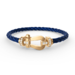 [Eternal Jewelry]FORCE LARGE HORSESHOE HALF DIAMOND BRACELET GOLD - Image 12