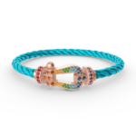 [Eternal Jewelry]FORCE LARGE HORSESHOE  COLORED DIAMOND BRACELET ROSE GOLD - Image 2