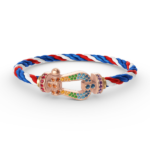 [Eternal Jewelry]FORCE LARGE HORSESHOE  COLORED DIAMOND BRACELET ROSE GOLD - Image 5